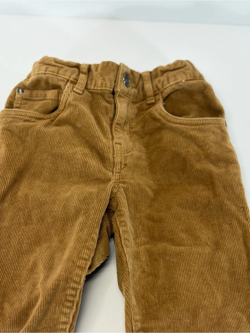 The Children's Place Boys Corduroy Pants Size 7 Brown Tan Adjustable Waist